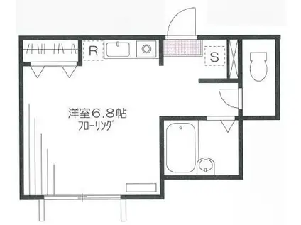 シエデイグローブ(ワンルーム/1階)の間取り写真