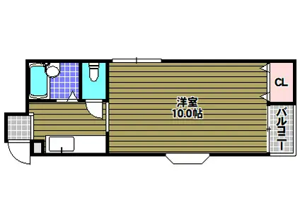 ハイツサンマルク(1K/2階)の間取り写真