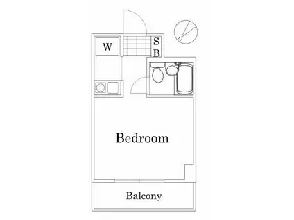 ライオンズプラザヨコハマ戸部(ワンルーム/3階)の間取り写真