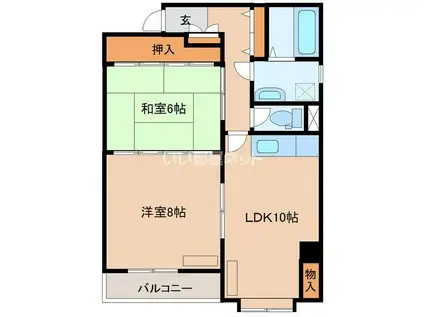 リアライズ千歳(2LDK/3階)の間取り写真