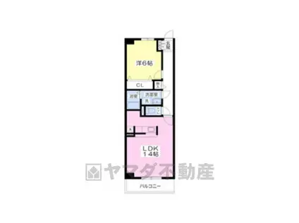 ライラック2(1LDK/2階)の間取り写真