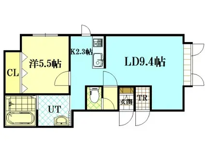 アドバンスII(1LDK/1階)の間取り写真