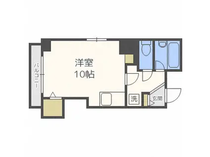 メゾン・ド・エレ(ワンルーム/4階)の間取り写真