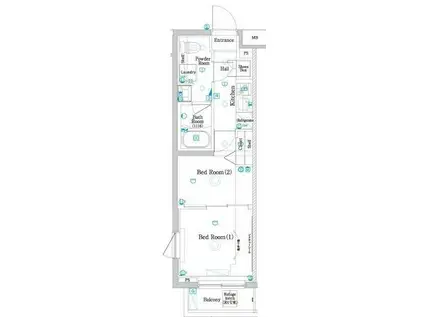 ラフィスタ練馬春日町(2K/3階)の間取り写真