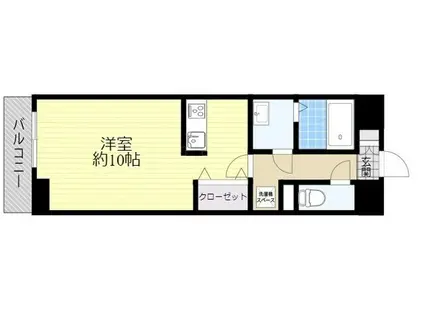 セントラルコート大分駅南(ワンルーム/3階)の間取り写真