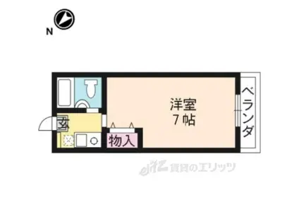 リアライズ桂(1K/4階)の間取り写真