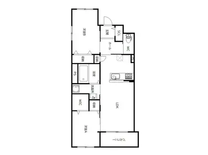 MITTE(2LDK/5階)の間取り写真