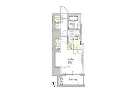 パークアクシス秋葉原イースト(ワンルーム/11階)の間取り写真