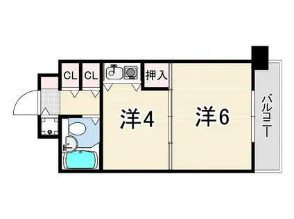 ルモンド西宮(1DK/5階)の間取り写真