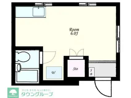 セレージャ(ワンルーム/1階)の間取り写真