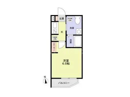 グランレジデンス(1K/3階)の間取り写真