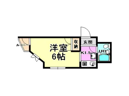 アクティ甲南(1K/3階)の間取り写真