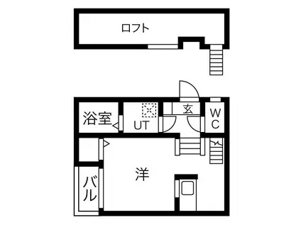 ANNEX COCO(1K/1階)の間取り写真