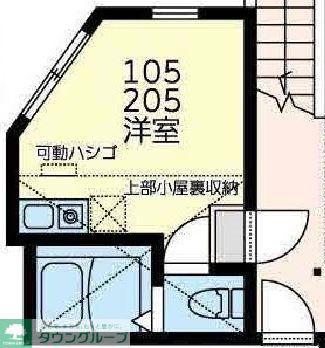 コート・ライズ神大寺(ワンルーム/1階)の間取り写真