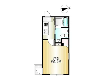 ANON TERRACE 東三田(1K/2階)の間取り写真