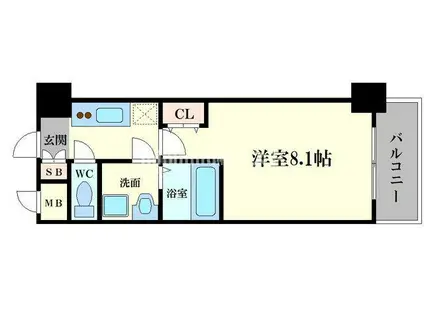 エスレジデンス緑橋セリオ(1K/6階)の間取り写真