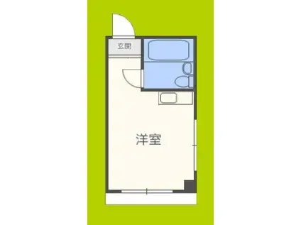 KAISEI上新庄(ワンルーム/3階)の間取り写真