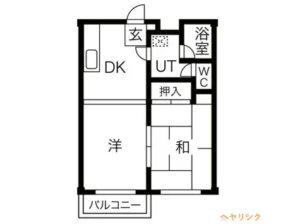 PIA松光ビル(1LDK/1階)の間取り写真