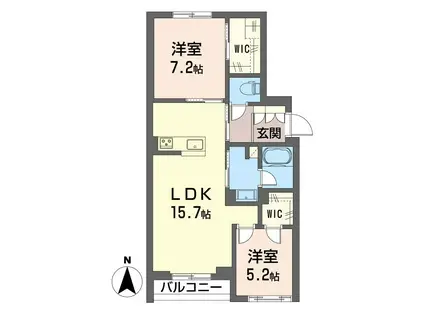 ルイージ(2LDK/2階)の間取り写真