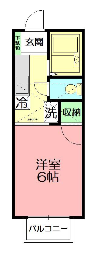 アネックスヒルズ(1K/2階)の間取り写真