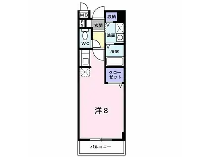 サンリットアベニュー(1K/2階)の間取り写真