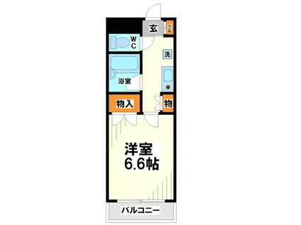 エクセラージュ(1K/1階)の間取り写真