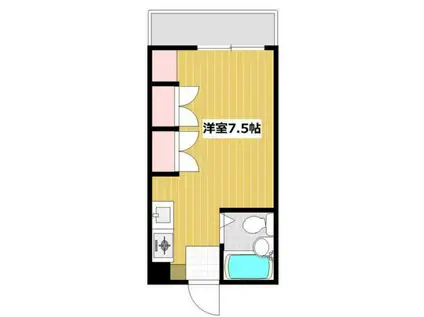 Gコーポ I(ワンルーム/1階)の間取り写真