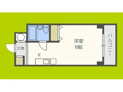 G-HOUSE(ワンルーム/7階)の間取り写真