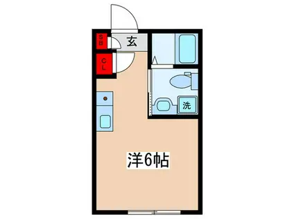 ハイドランジア十条(ワンルーム/2階)の間取り写真