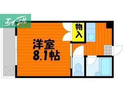 リーガI(1K/3階)の間取り写真