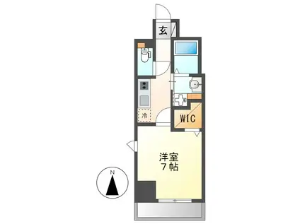 プレイズシード浅間町(1K/2階)の間取り写真