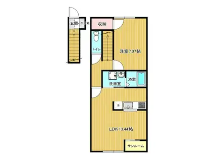  ネクストステージ(1LDK/2階)の間取り写真
