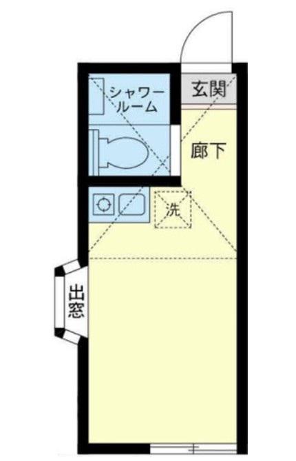 ユナイト上星川オックスフォードスクエアー(ワンルーム/1階)の間取り写真