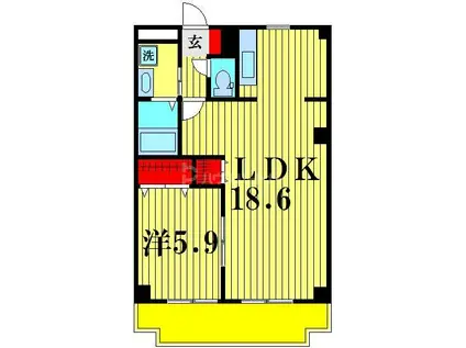 メゾン・ド・グレース弐番館(1LDK/1階)の間取り写真