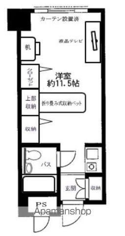メゾン大塚(ワンルーム/9階)の間取り写真