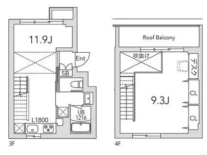 GRANDUO代沢4(1LDK/3階)の間取り写真