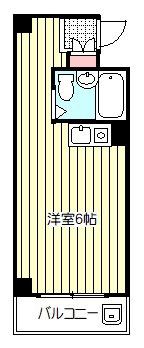 フェスタ東向島(ワンルーム/6階)の間取り写真