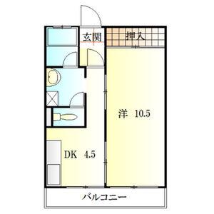 石塚マンション(1DK/3階)の間取り写真