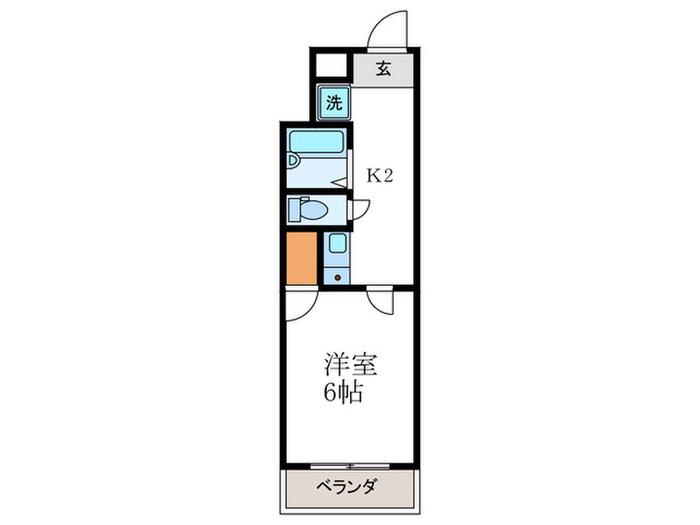 エスペラント室町(1K/3階)の間取り写真