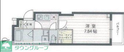 アプリーレ宮崎台II(1K/3階)の間取り写真