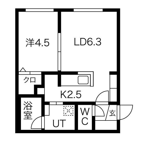 FIORITURA MOTOMACHI(1LDK/4階)の間取り写真