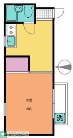 HX池尻(1K/1階)の間取り写真
