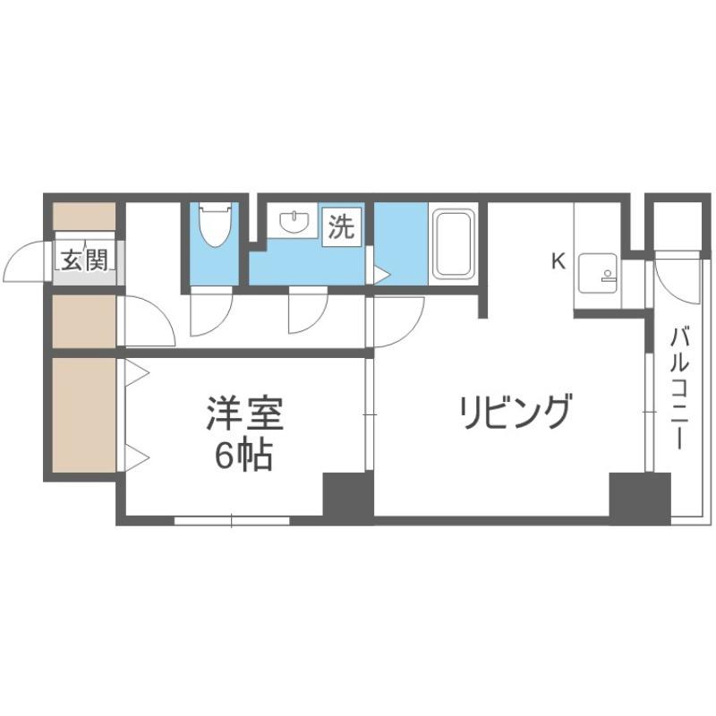 ミルネージュ35(1LDK/2階)の間取り写真