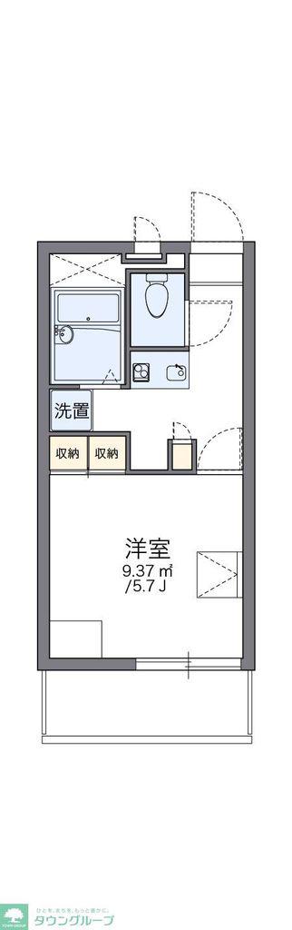 レオパレスエスペランサII(1K/3階)の間取り写真