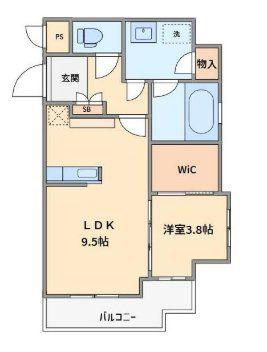オザリア葛西I(1LDK/4階)の間取り写真