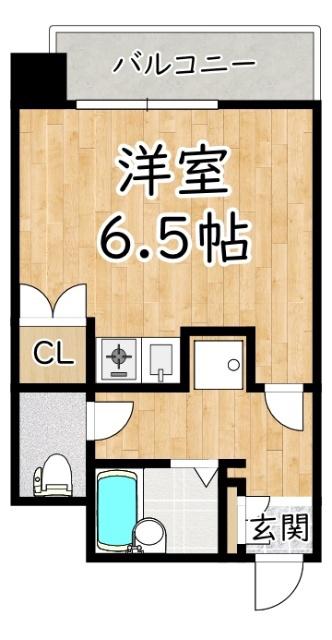 アミューゼ21(ワンルーム/4階)の間取り写真