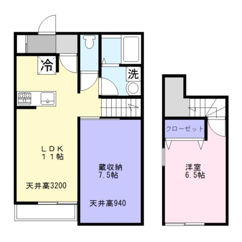 TN ALLOGGIO(1LDK/1階)の間取り写真
