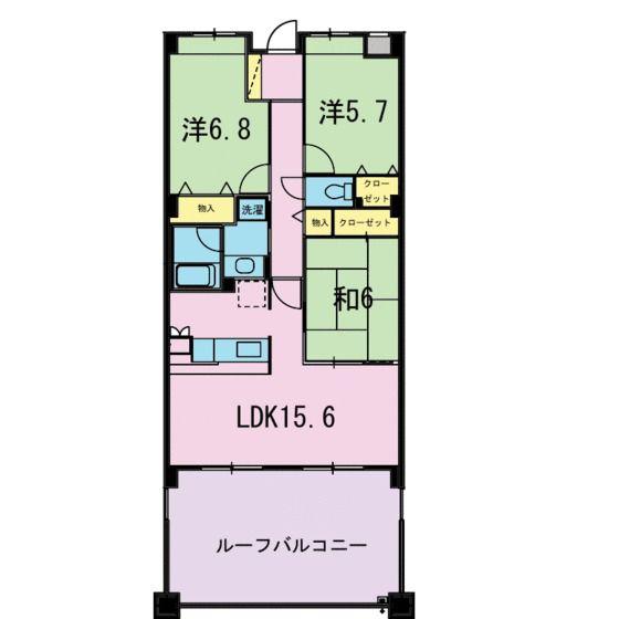 アネ―ロ(3LDK/3階)の間取り写真
