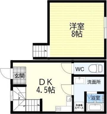 MKハイツ(1DK/1階)の間取り写真