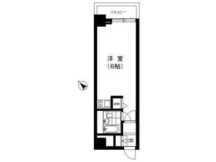 アルス代官山(ワンルーム/4階)の間取り写真